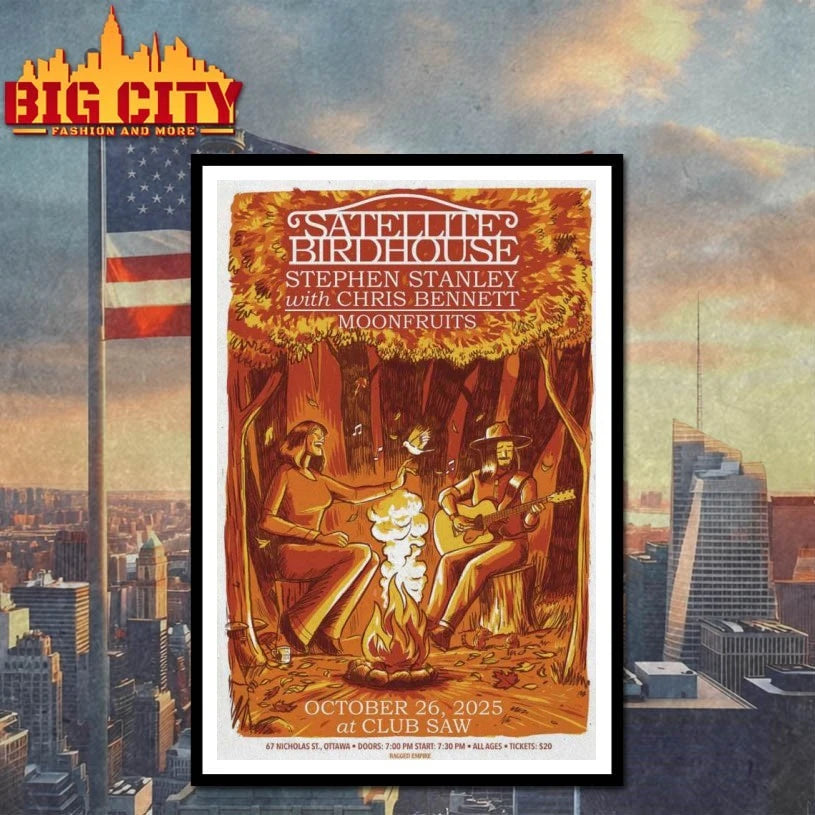 Satellite Birdhouse October 26, 2025 Club SAW in Ottawa, Ontario Poster shirts