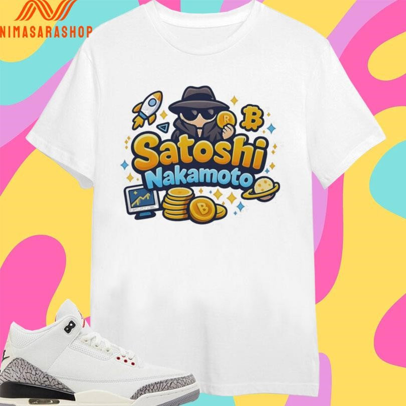 Satoshi Nakamoto Bitcoin And Rocket Shirts