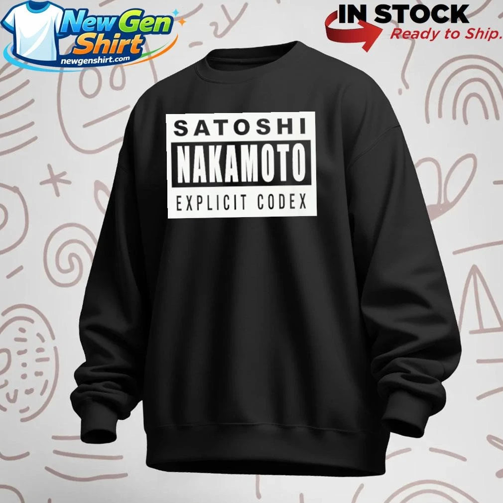 Satoshi Nakamoto Explicit Codex Shirt