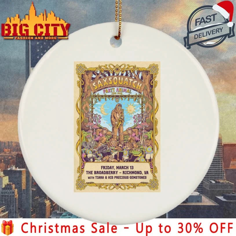 Saxsquatch Mar 13 2026 The Broadberry Richmond VA Poster shirt