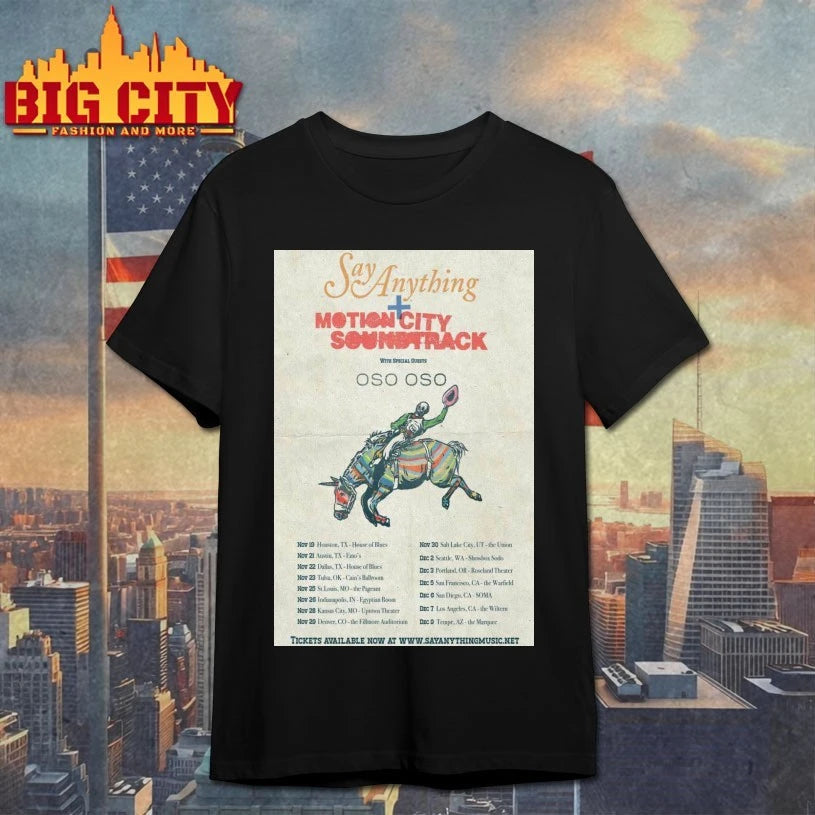 Say Anything &amp; Motion City Soundtrack Fall Tour 2025 Poster shirt