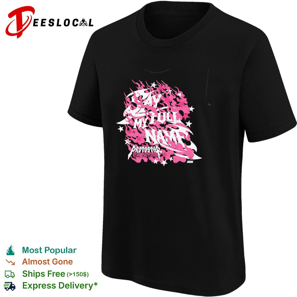 Say my full name professional wrestling shirt