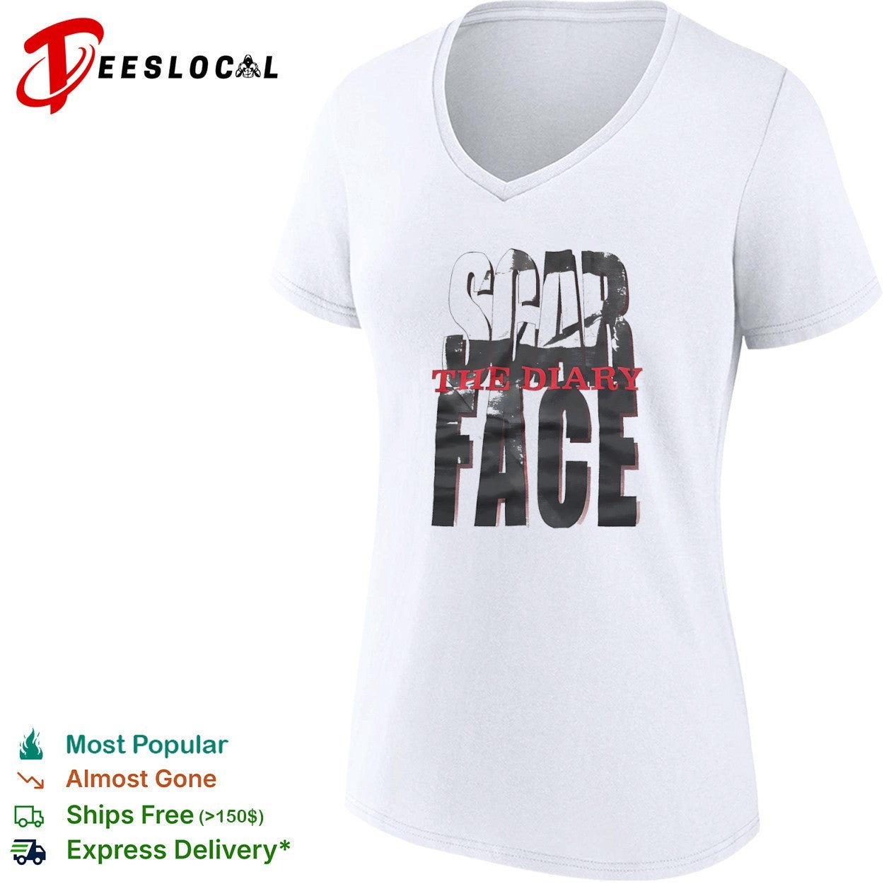 Scarface The Diary of a Madman Scarface The Diary of a Madman Rap Music Album shirt