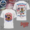 Scooby Doo Bless America 250th Anniversary Patriotic Shirt