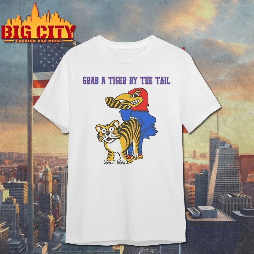 Scot Pollard Kansas Jayhawks Victory Missouri Tigers Grab A Tiger By The Tail Mascot shirt