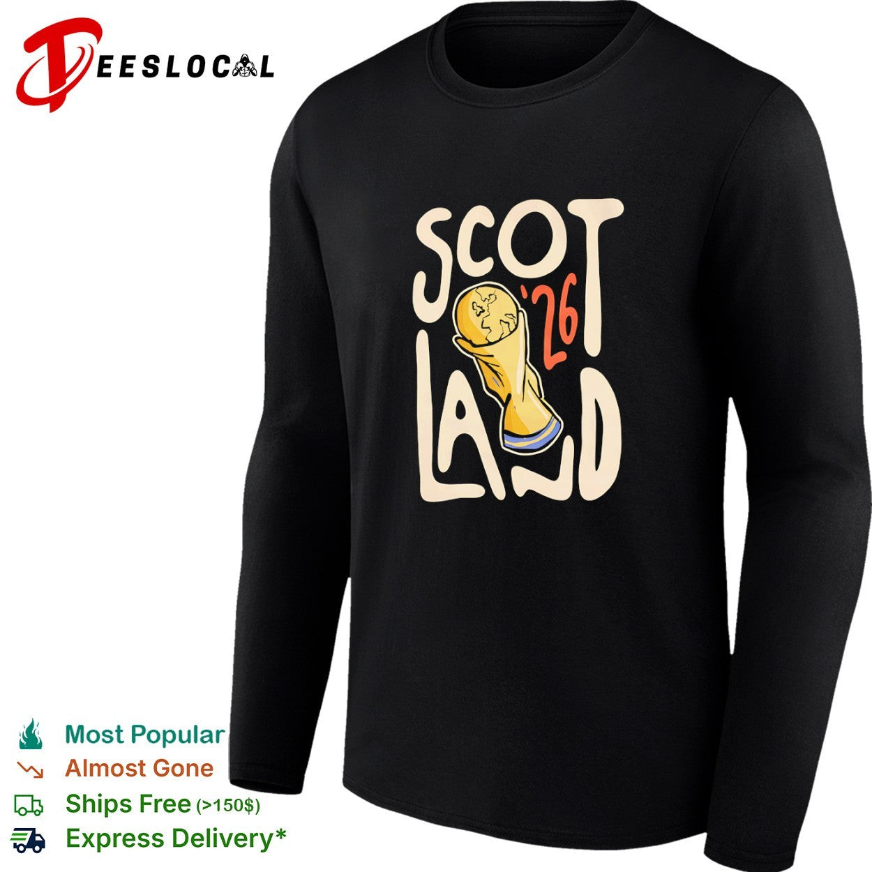 Scotland 26 World Cup Trophy Soccer Shirt