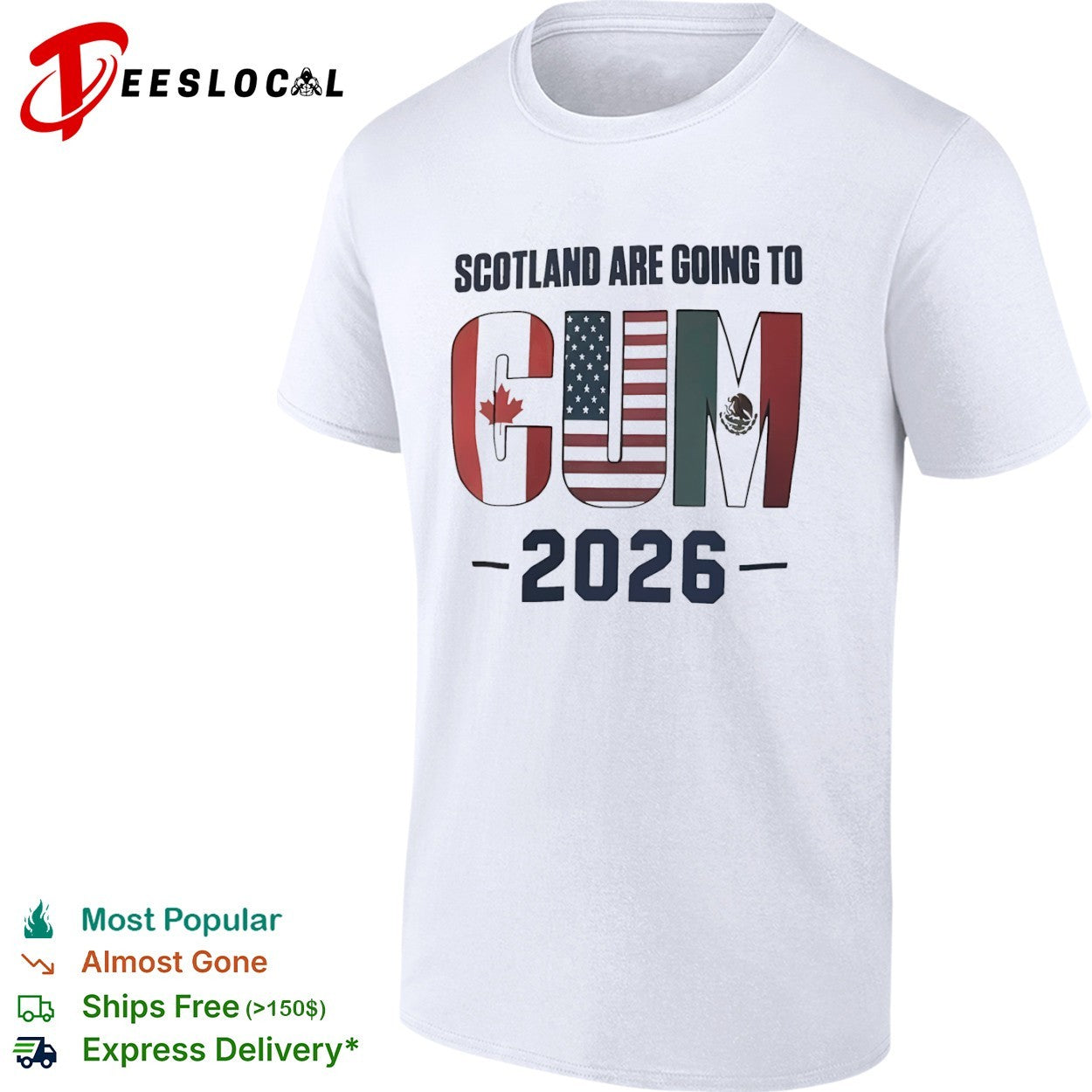 Scotland are going to CUM Canada USA Mexico World Cup 2026 shirt