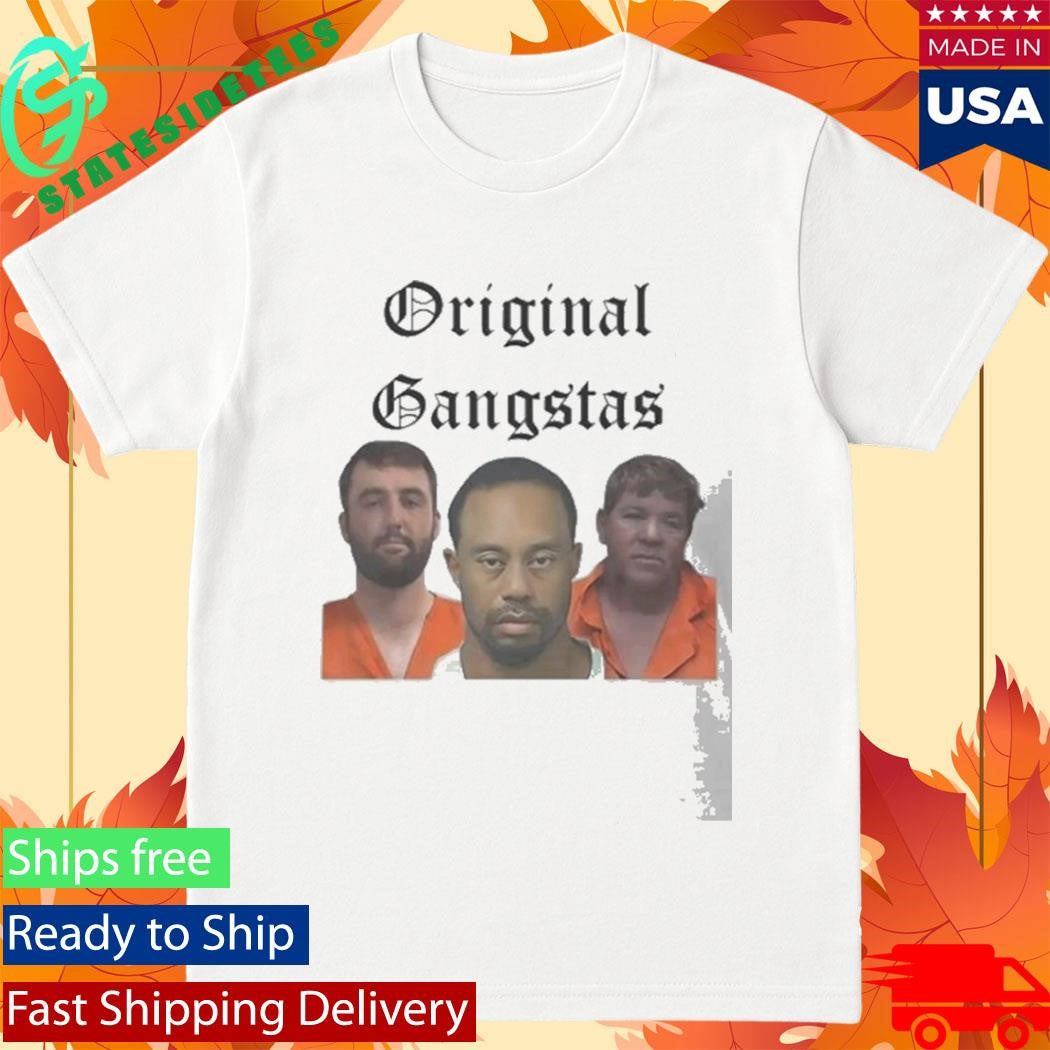 Scottie Scheffler Tiger Woods And John Daly Golf Legends Mugshot Shirt