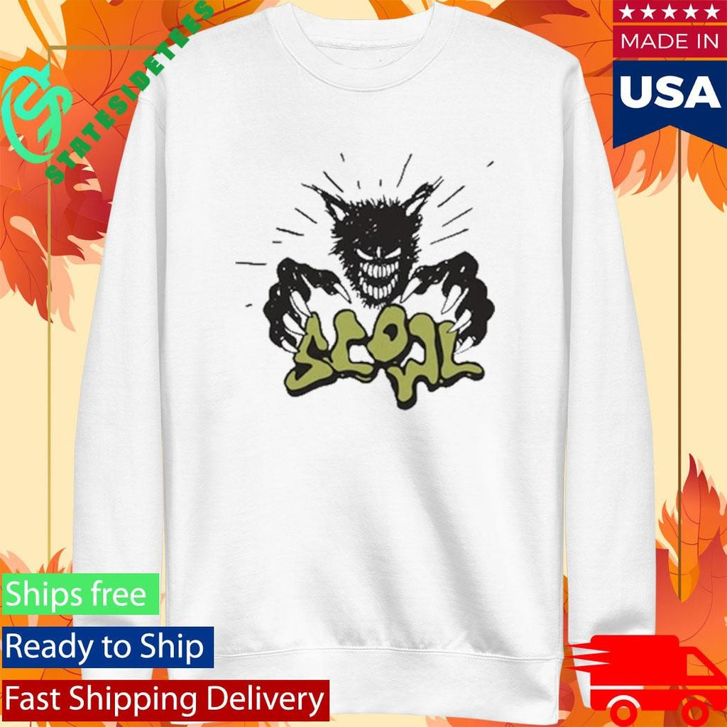 Scowl Cartoon Wolf T-Shirt