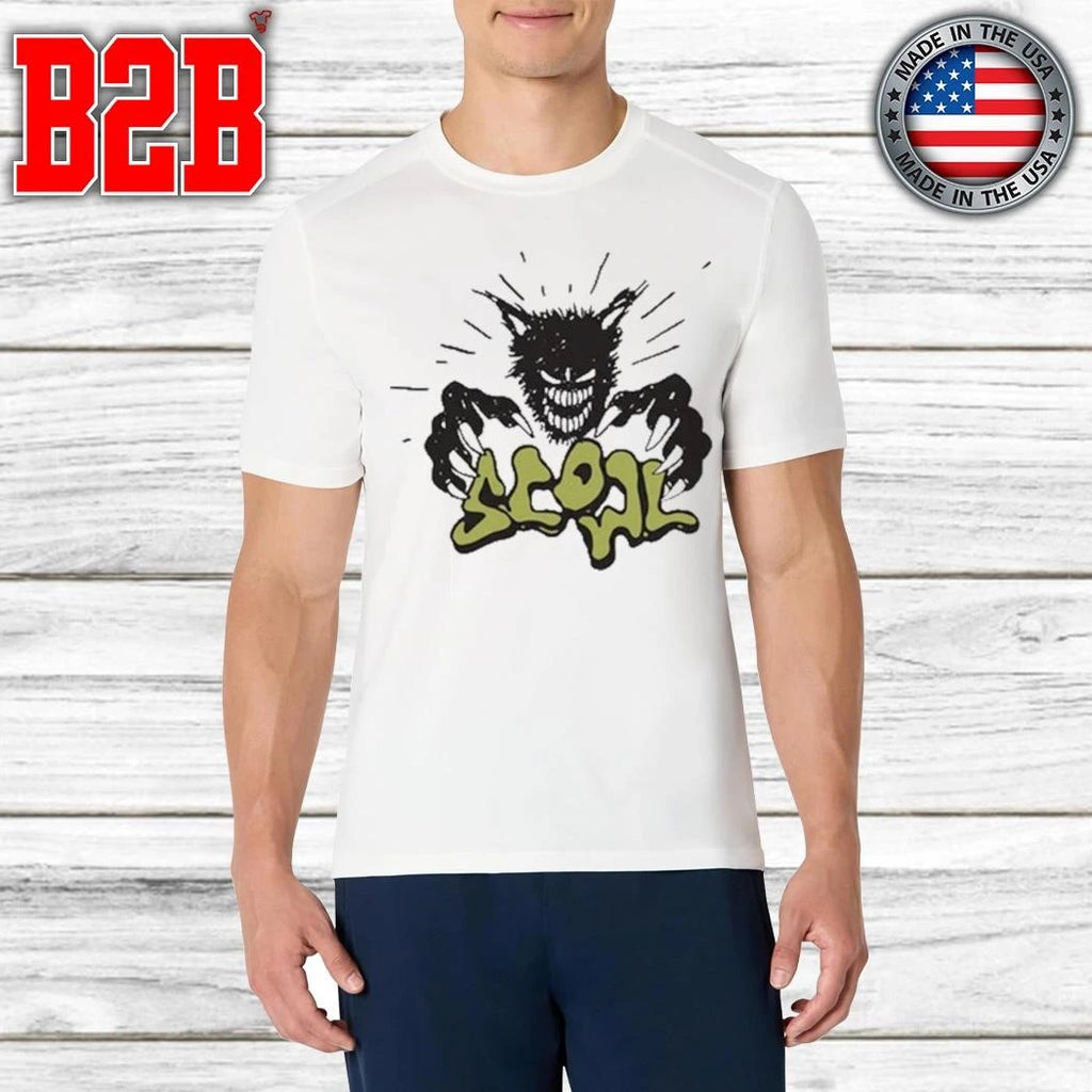Scowl Cartoon Wolf Shirt