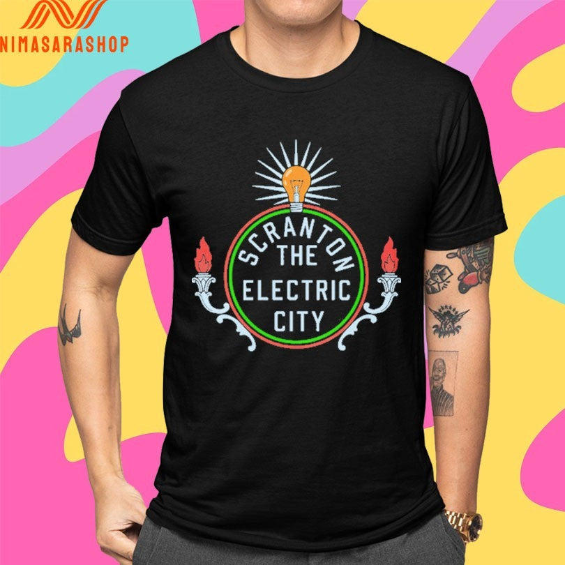 Scranton The Electric City Logo Shirts