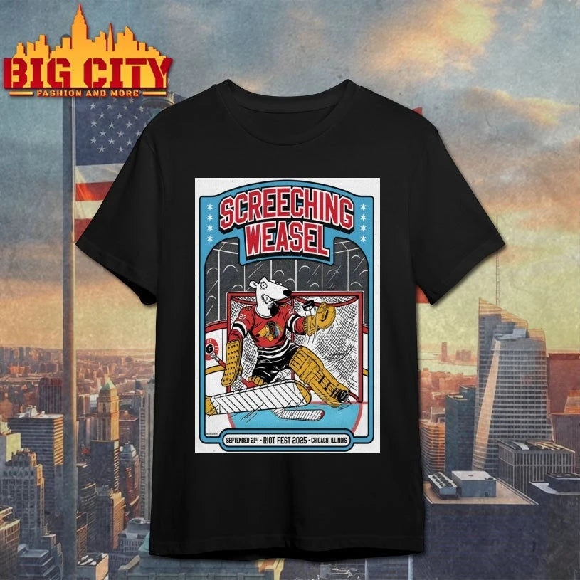 Screeching Weasel Chicago 9.21.2025 Shows Poster shirt
