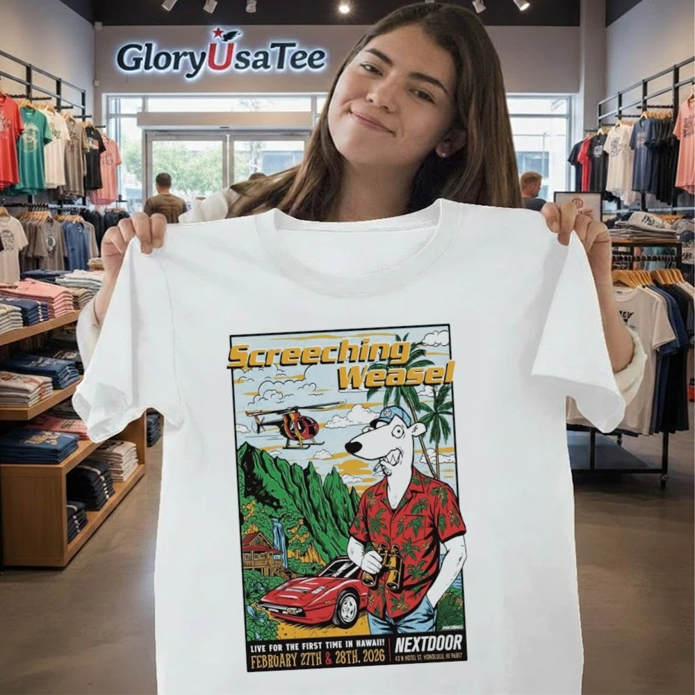 Screeching Weasel Live In Honolulu HI Feb 27-28 2026 Poster Shirt