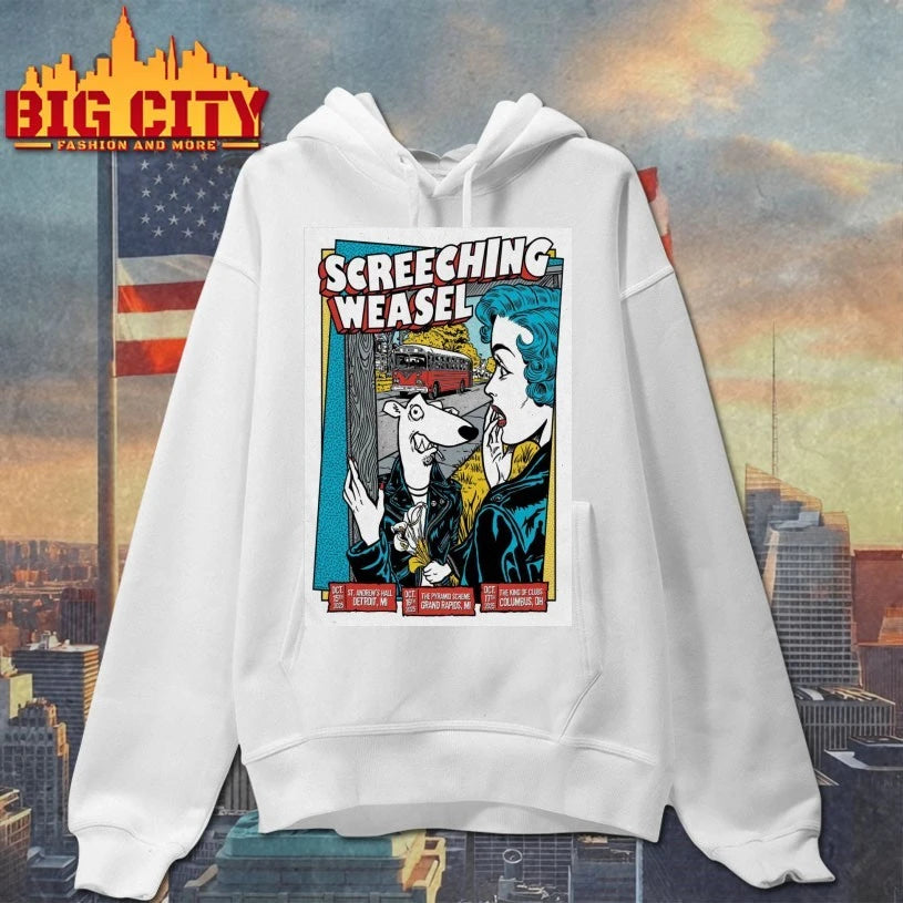 Screeching Weasel The King of Clubs, Columbus, OH Oct 17, 2025 Poster shirt