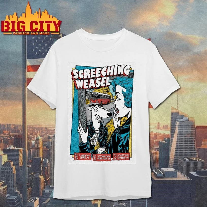 Screeching Weasel The King of Clubs, Columbus, OH Oct 17, 2025 Poster shirt