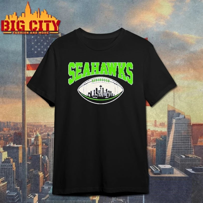 Sea Hawks Go Sea Hawks baseball skyline t-shirt