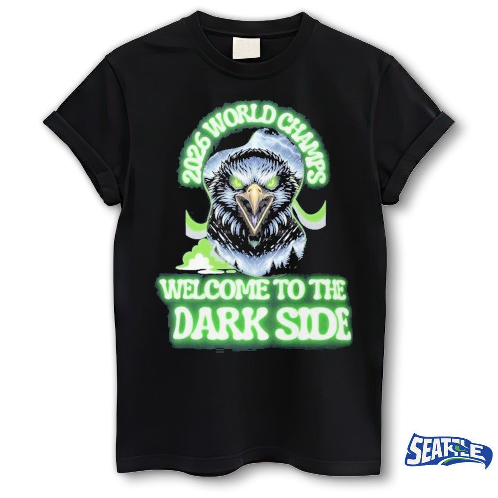 Seahawks 2026 Champs Dark Side Shirt Football Fan Tee World Champions Shirt