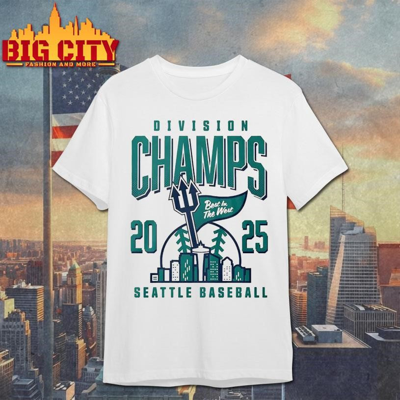 Seattle Baseball Best In The West Division Champions 2025 Shirt