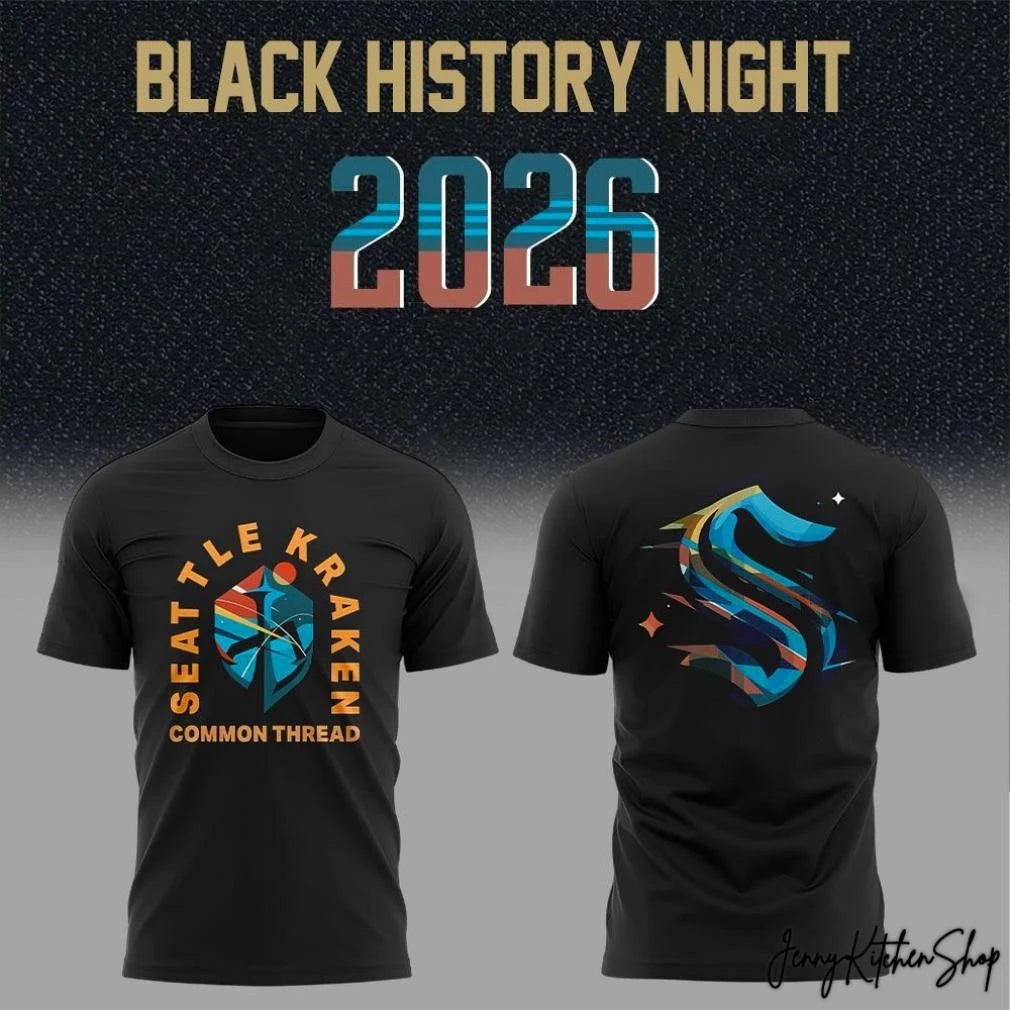 Seattle Kraken 2026 Black History Night Shirt