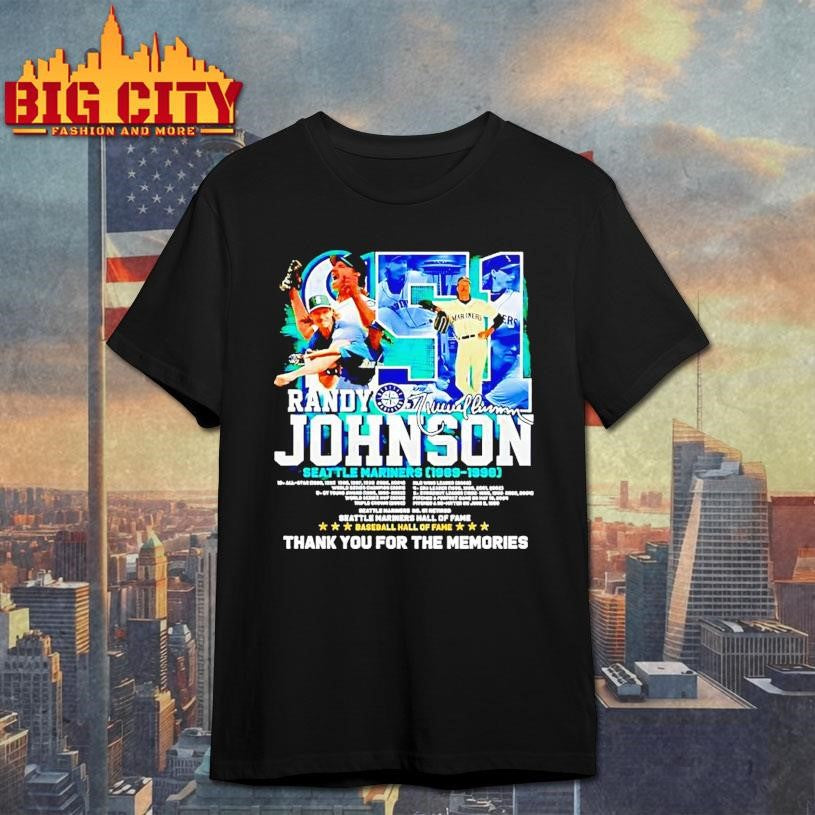 Seattle Mariners Randy Johnson 1989 1998 Thank You 2025 Shirt