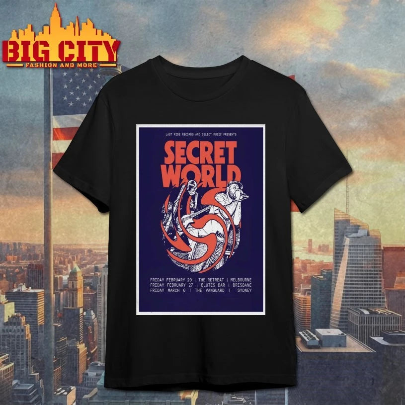 Secret World Australia 2026 Tour Poster shirt