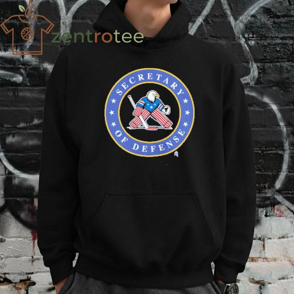 Secretary of Defense hockey eagle circle tee