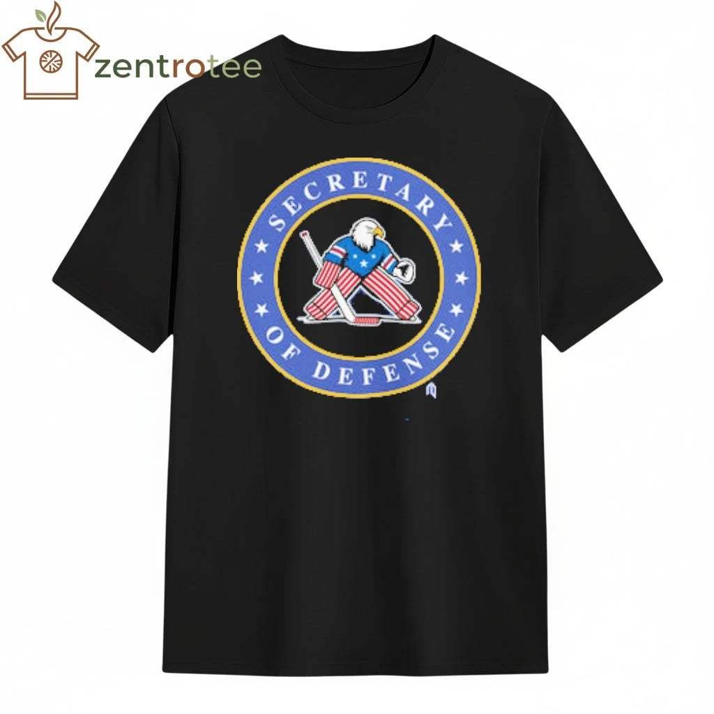 Secretary of Defense hockey eagle circle tee