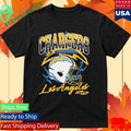 Seen X Los Angeles Chargers Black Vintage Voltage Shirt