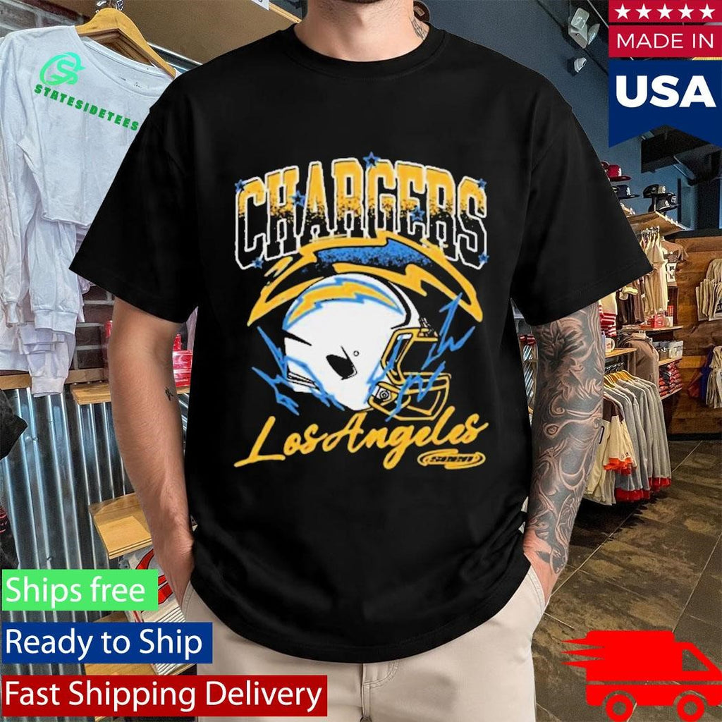 Seen X Los Angeles Chargers Black Vintage Voltage Shirt