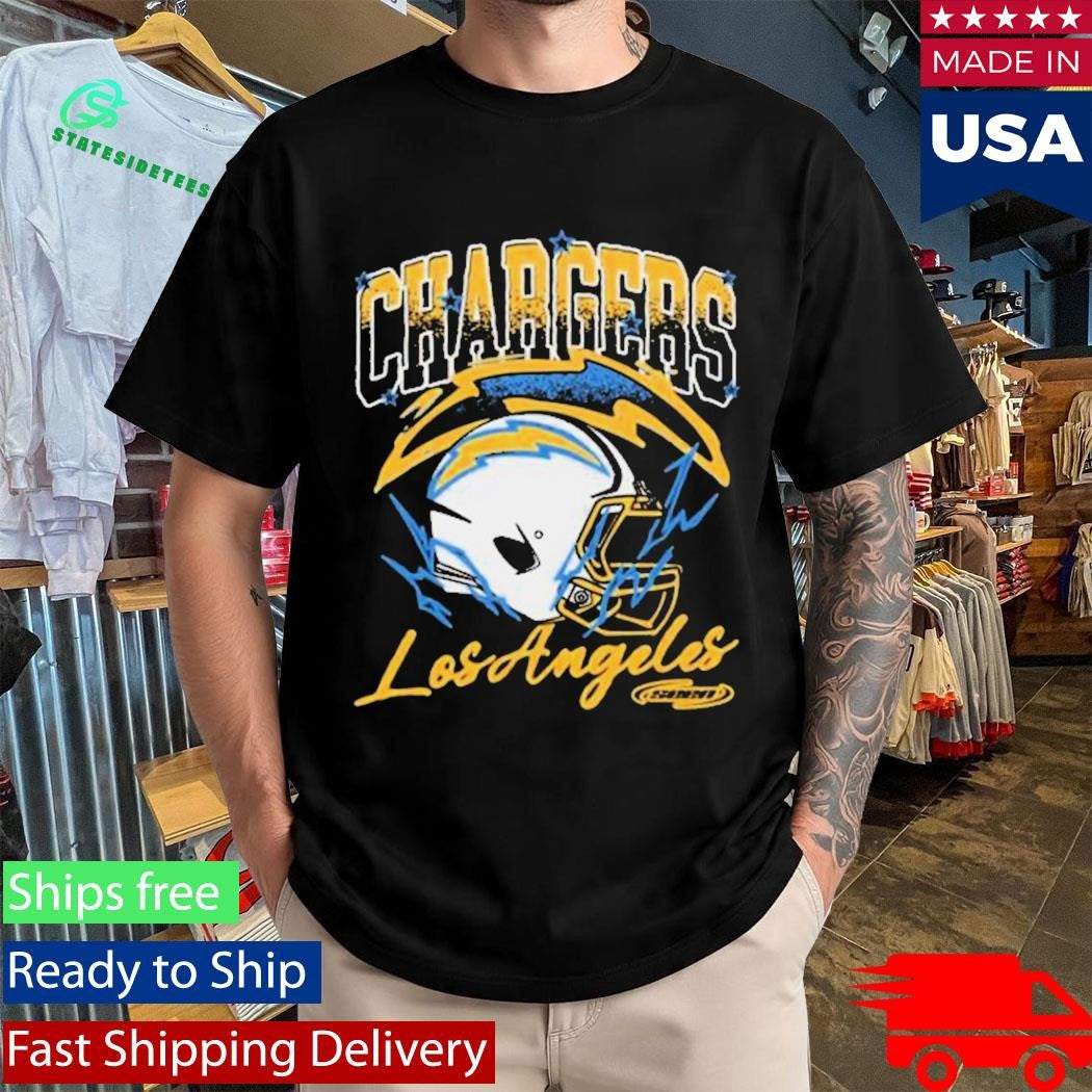 Seen X Los Angeles Chargers Black Vintage Voltage Shirt
