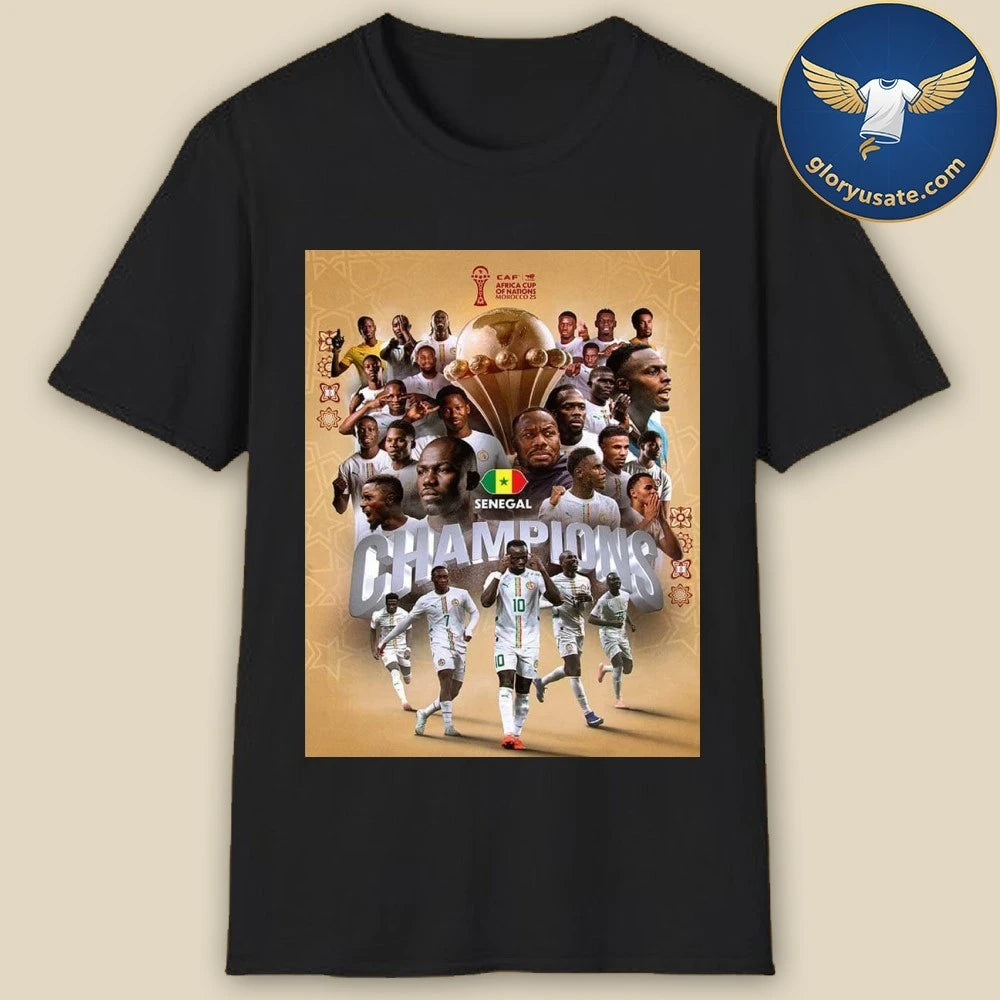 Senegal FC The Teranga Lions Of Senegal Were Crowned The Kings Of Africa 2025 Poster Shirt