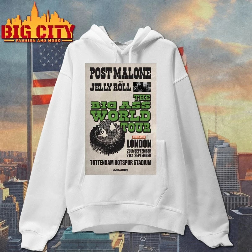 Sep 20-21, 2025 Post Malone with The Big Ass World Event London Poster shirts