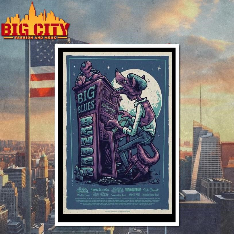 Sep 4-7, 2025 Las Vegas Big Blues Bender Music Festival Poster shirt