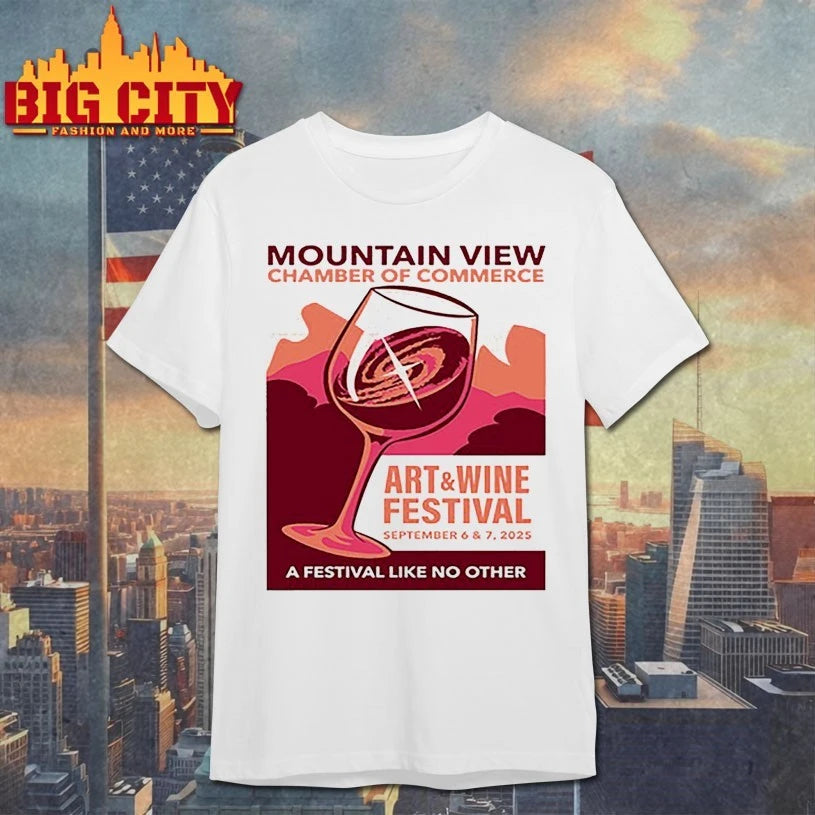 Sept 6-7 2025 Mountain View Art &amp; Wine Festival White shirt