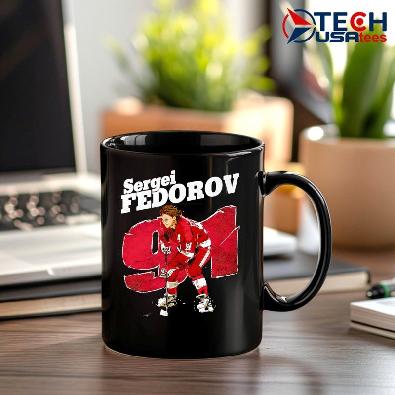 Sergei Fedorov #91 Detroit Red Wings Hockey vintage shirt