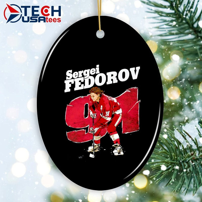 Sergei Fedorov #91 Detroit Red Wings Hockey vintage shirt