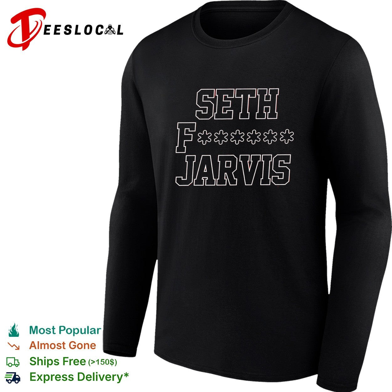Seth Jarvis Carolina Hurricanes NHL hockey bold red shirt