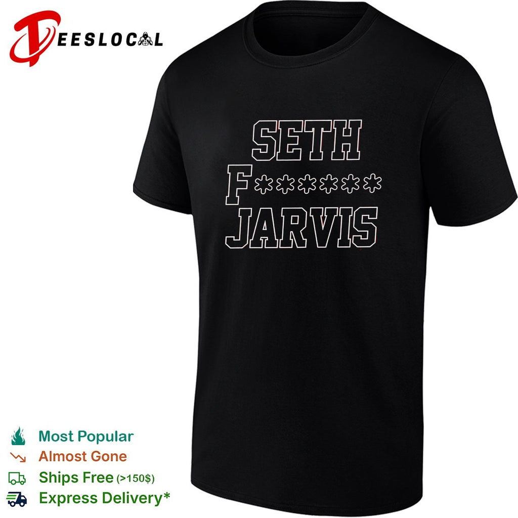 Seth Jarvis Carolina Hurricanes NHL hockey bold red shirt