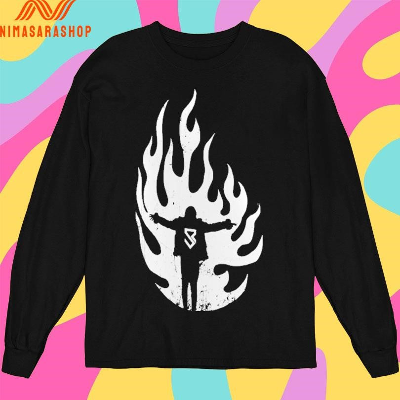 Seth Rollins Flames Fire Shirts