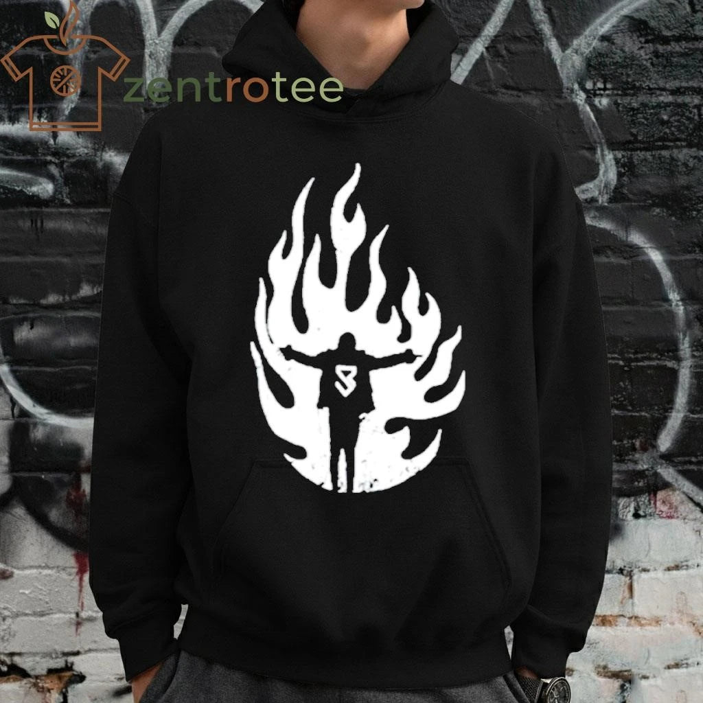 Seth Rollins Flames fire tee
