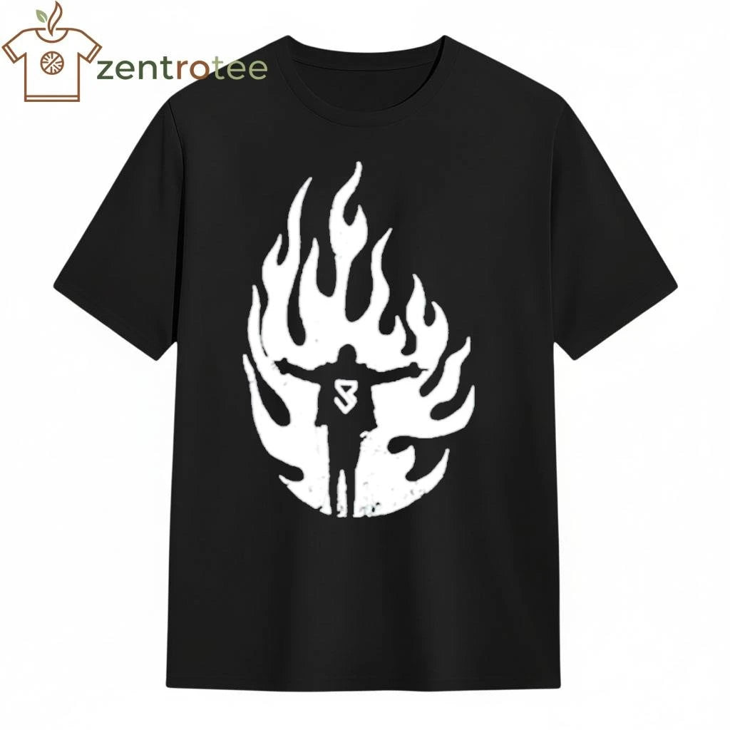 Seth Rollins Flames fire tee