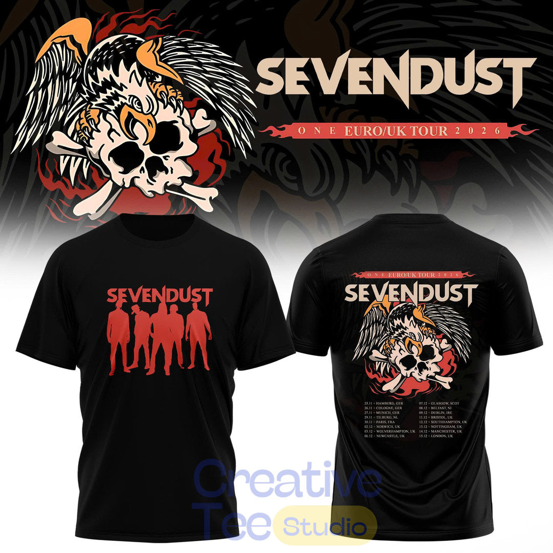 Sevendust Euro/UK Tour 2026 Tee Hoodie