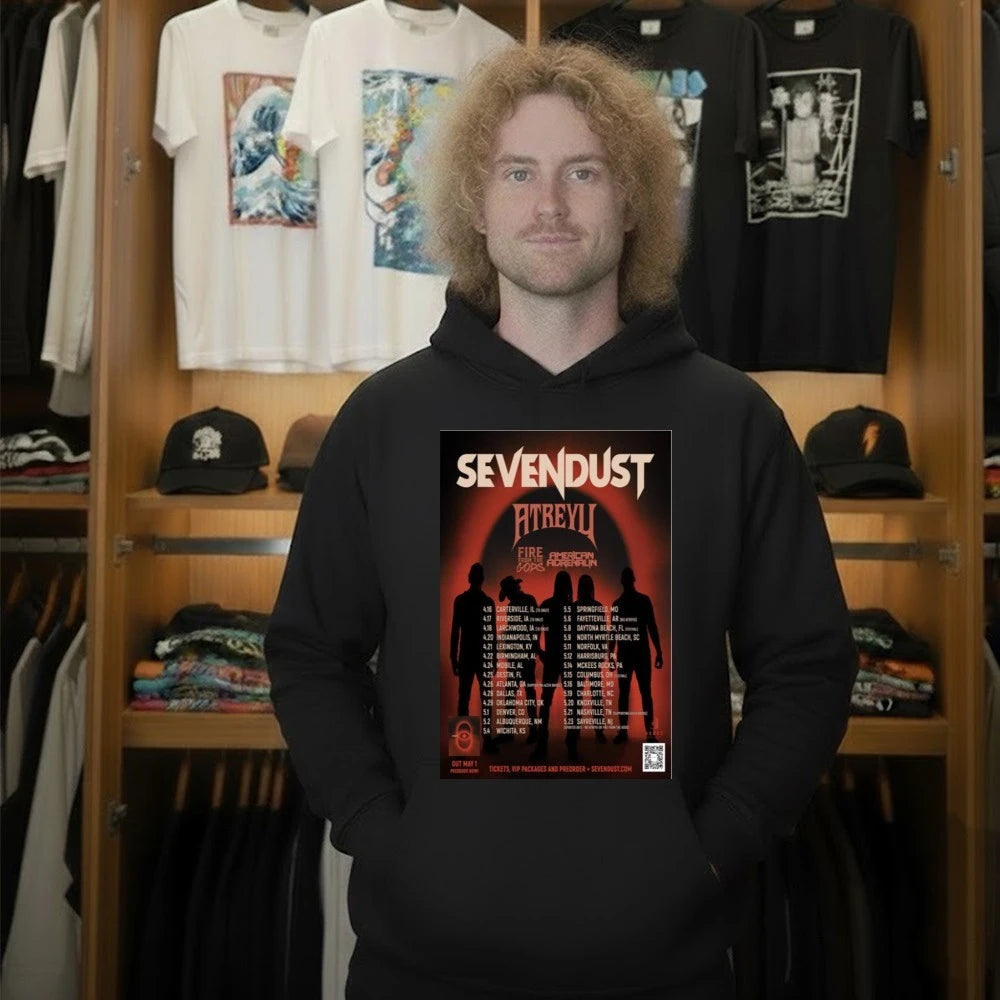 Sevendust Fall Tour 2026 Poster Shirt