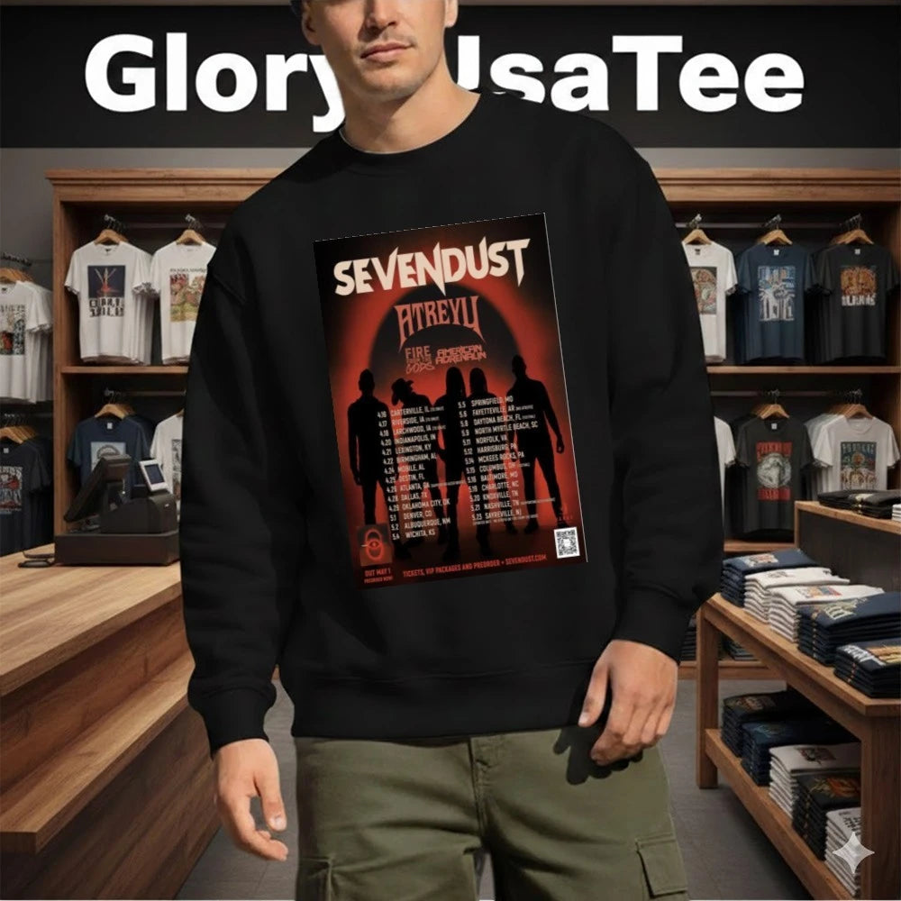 Sevendust Fall Tour 2026 Poster Shirt