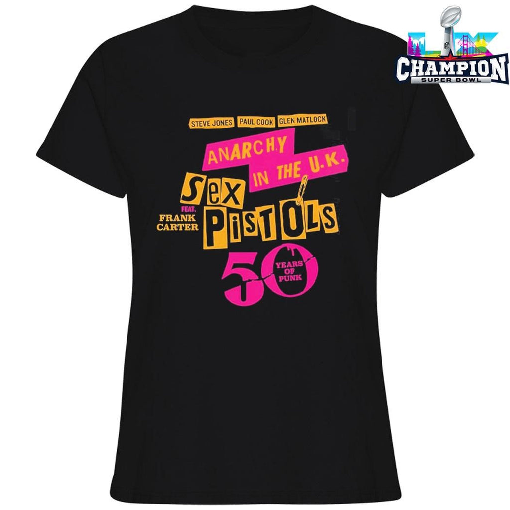 Sex Pistols Anarchy In The Uk 50 Years Of Punk 2026 North America Tour Schedule Dates Shirt