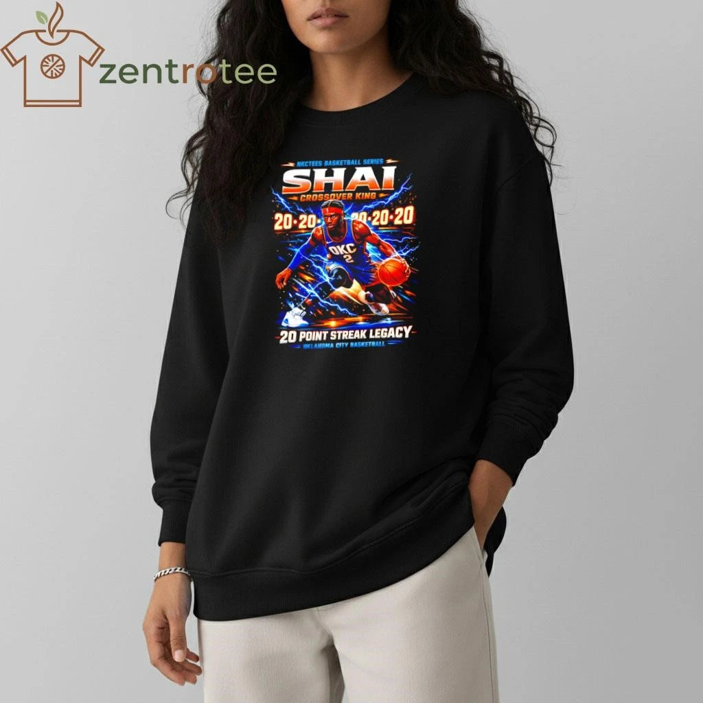Shai Gilgeous-Alexander 20 Point Streak Legacy Basketball T-Shirt