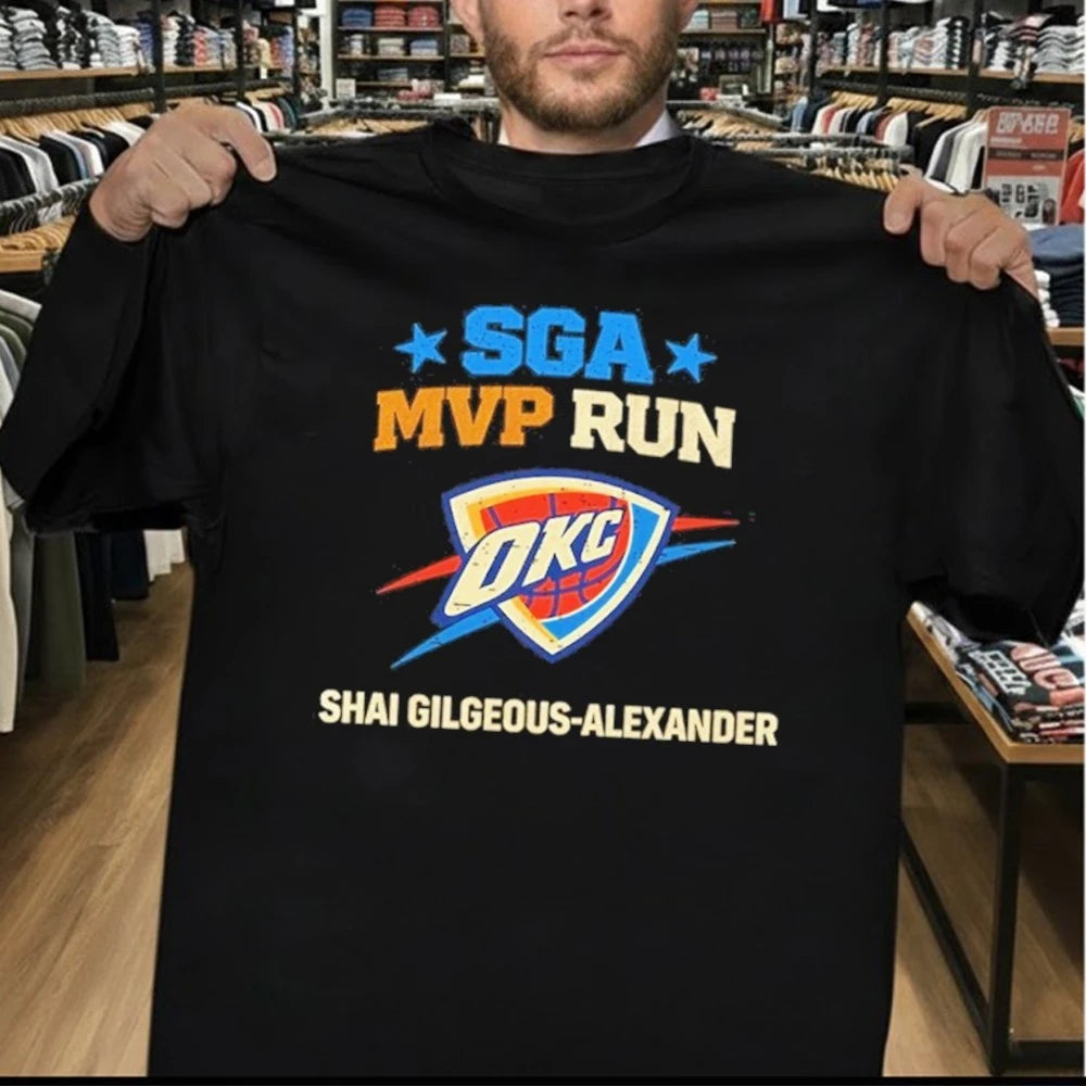 Shai Gilgeous Alexander MVP Run SGA Oklahoma City Thunder Shirt