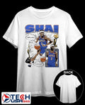 Shai Gilgeous-Alexander Oklahoma City Thunder comic style shirt
