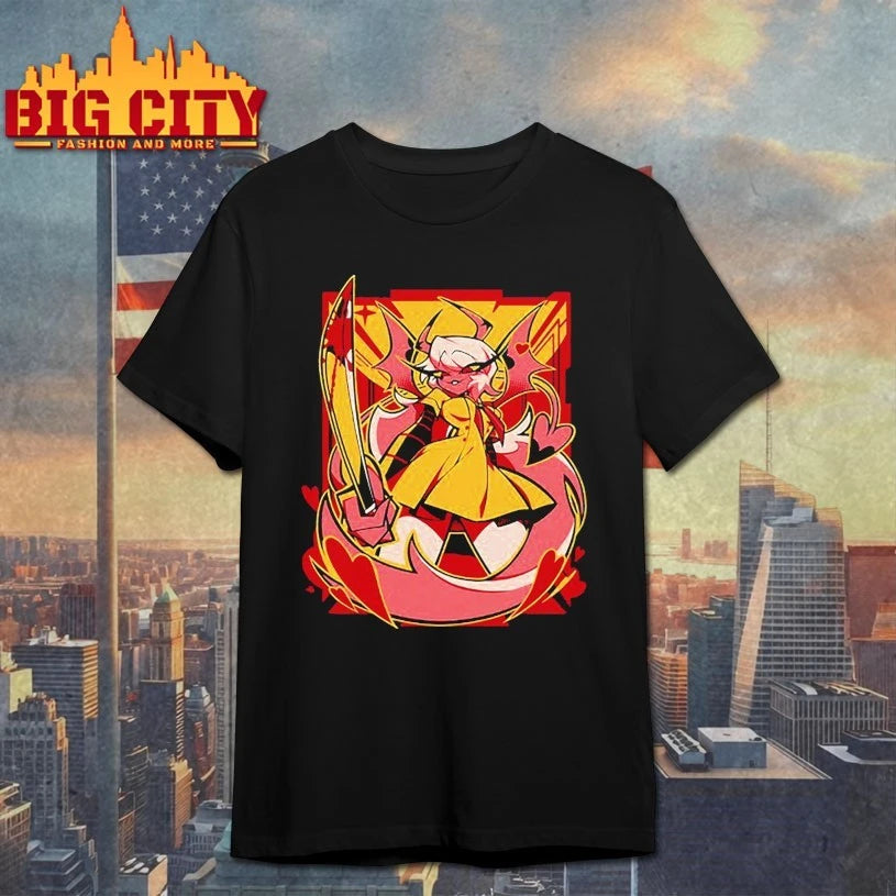 Shark Robot Helluva Boss Verosika Halloween Slasher shirt