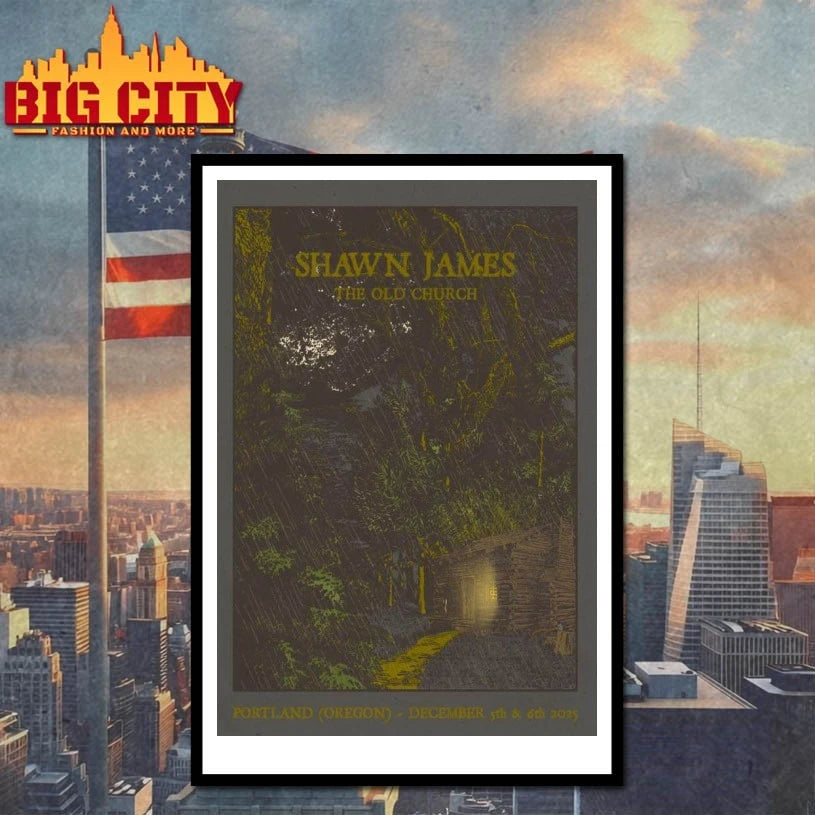 Shawn James 12-5 12-6-2025 The Old Church Concert Hall Portland OR Poster shirt